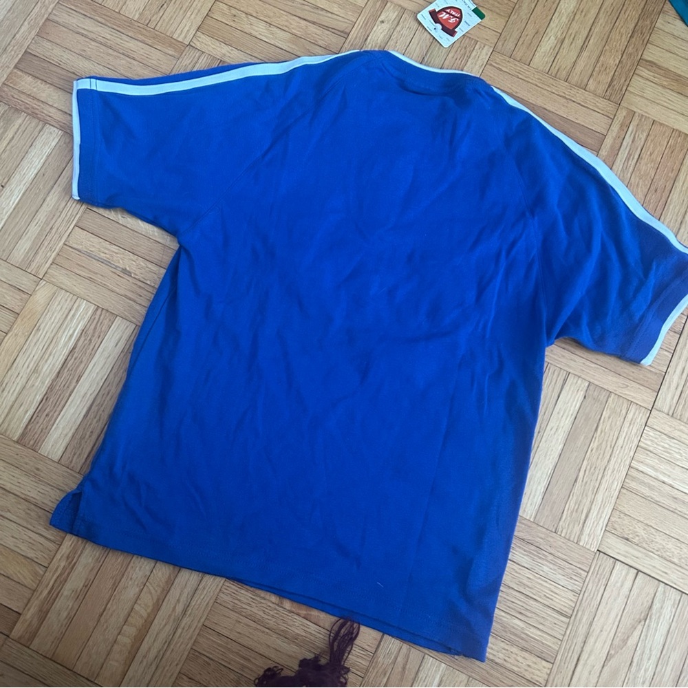 FM ITALY Blue Italia T-Shirt with White Accents - Picture 7 of 7